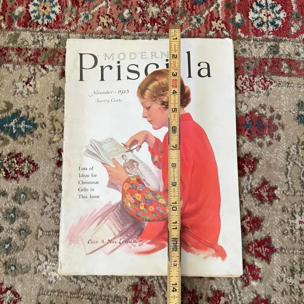 1925 Modern Priscilla November  Cover Charles A. MacLellan Fashion Needlework